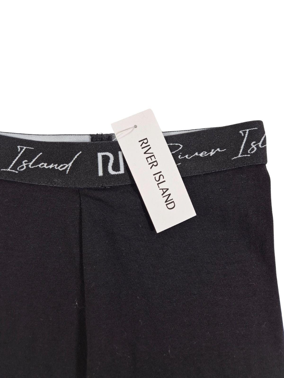 RIVER ISLAND Tüdrukute lühikesed mustad retuusid