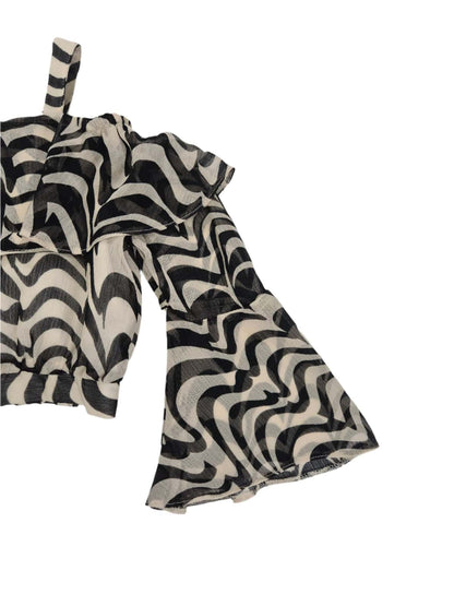 RIVER ISLAND Tüdrukute must valge pluus