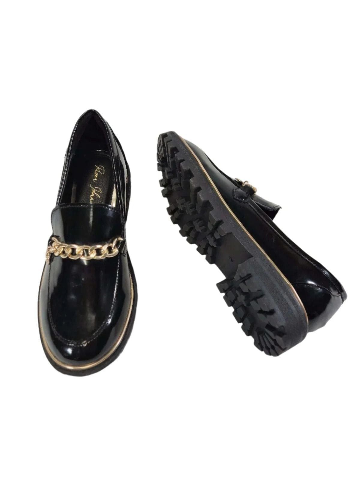 RIVER ISLAND Tüdrukute mustad ketiga kingad