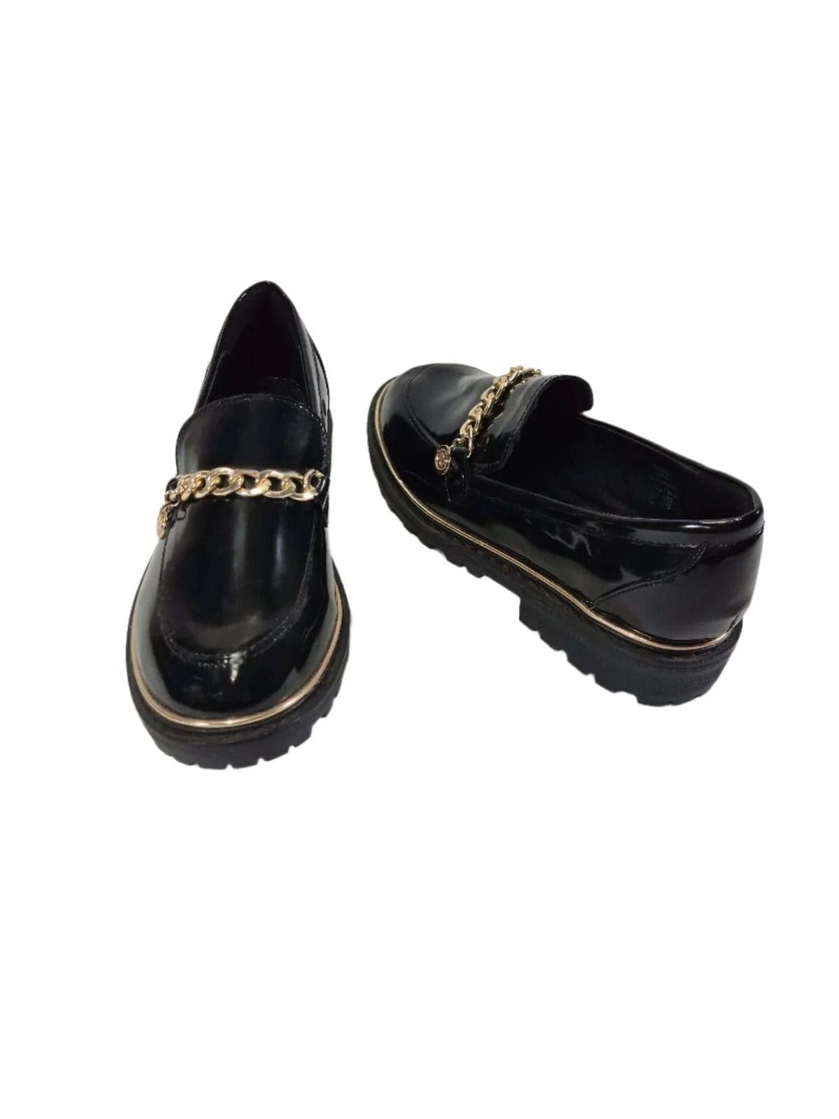 RIVER ISLAND Tüdrukute mustad ketiga kingad
