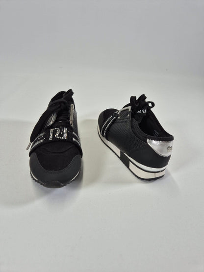 RIVER ISLAND Tüdrukute mustad kivikestega tossud