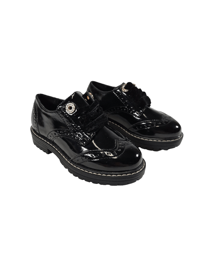 RIVER ISLAND Tüdrukute mustad lakkkingad