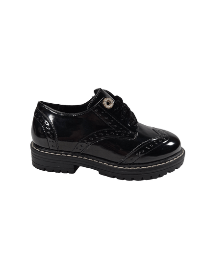 RIVER ISLAND Tüdrukute mustad lakkkingad