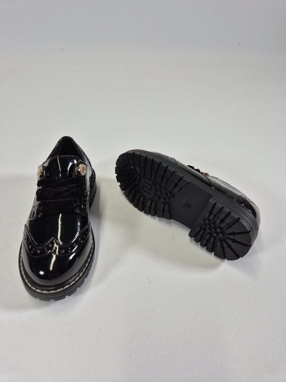 RIVER ISLAND Tüdrukute mustad lakkkingad