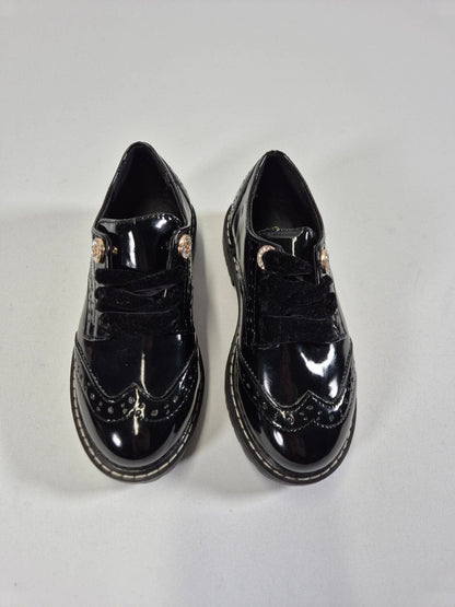 RIVER ISLAND Tüdrukute mustad lakkkingad