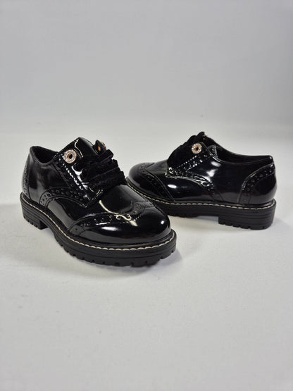 RIVER ISLAND Tüdrukute mustad lakkkingad