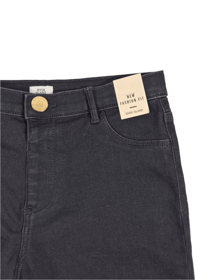 RIVER ISLAND Tüdrukute mustad lühikesed stretšteksad