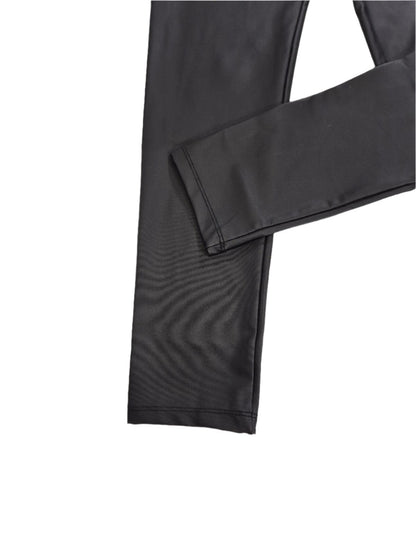 RIVER ISLAND Tüdrukute mustad nahksed retuusid