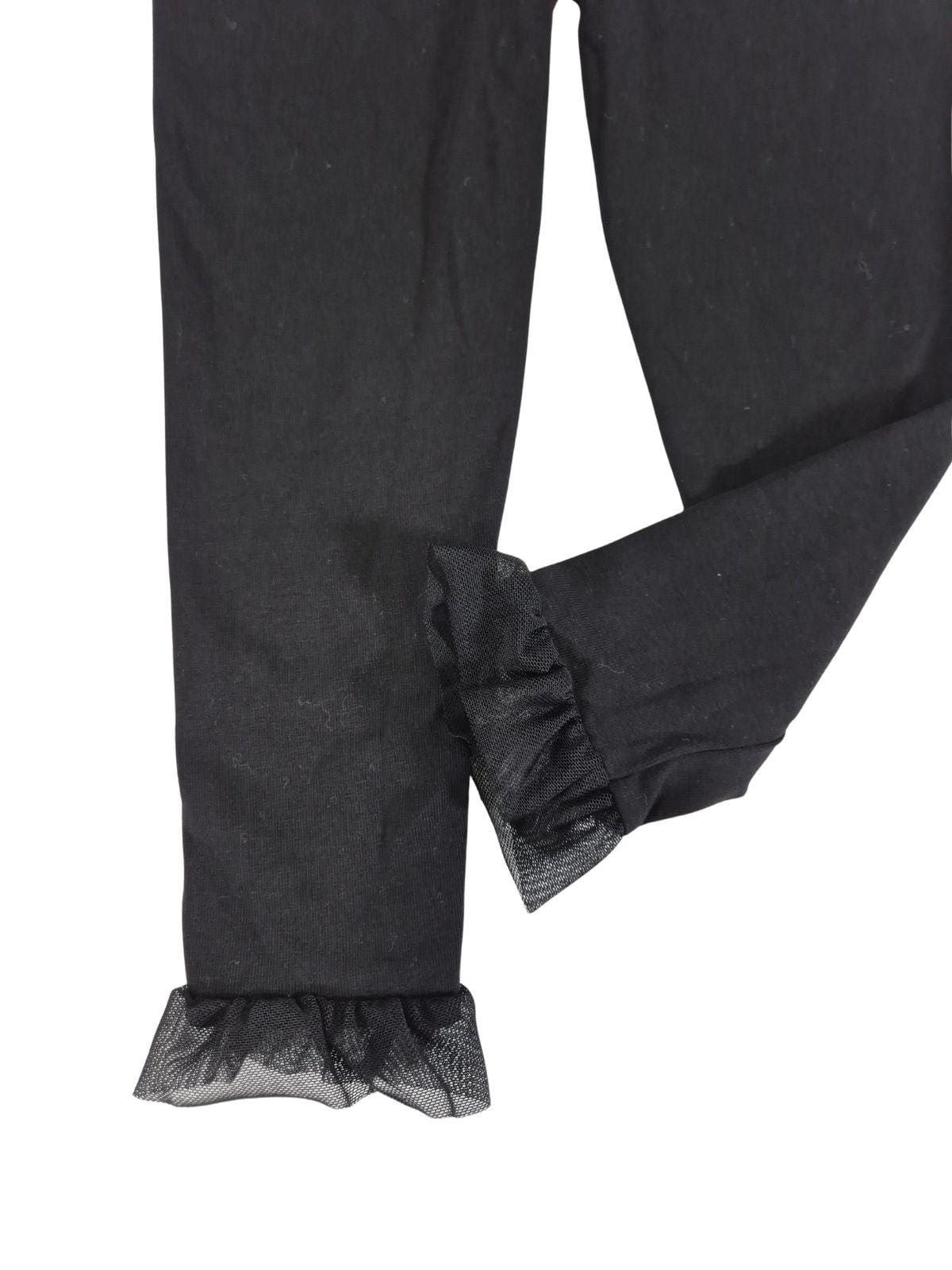 RIVER ISLAND Tüdrukute mustad satsiga retuusid