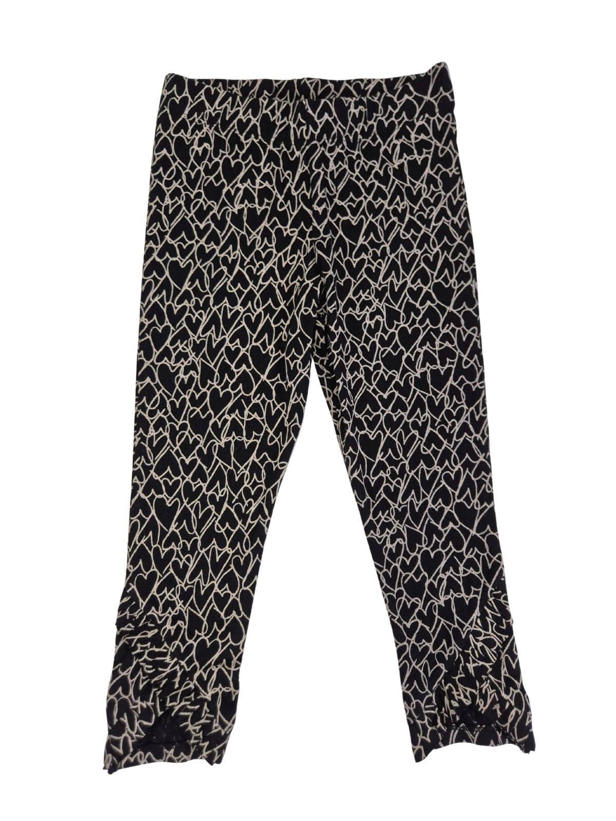 RIVER ISLAND Tüdrukute mustad südametega retuusid