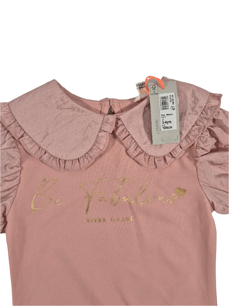 RIVER ISLAND Tüdrukute roosa bodi