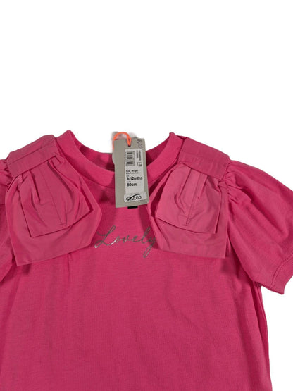 RIVER ISLAND Tüdrukute roosa lipsudega kleit