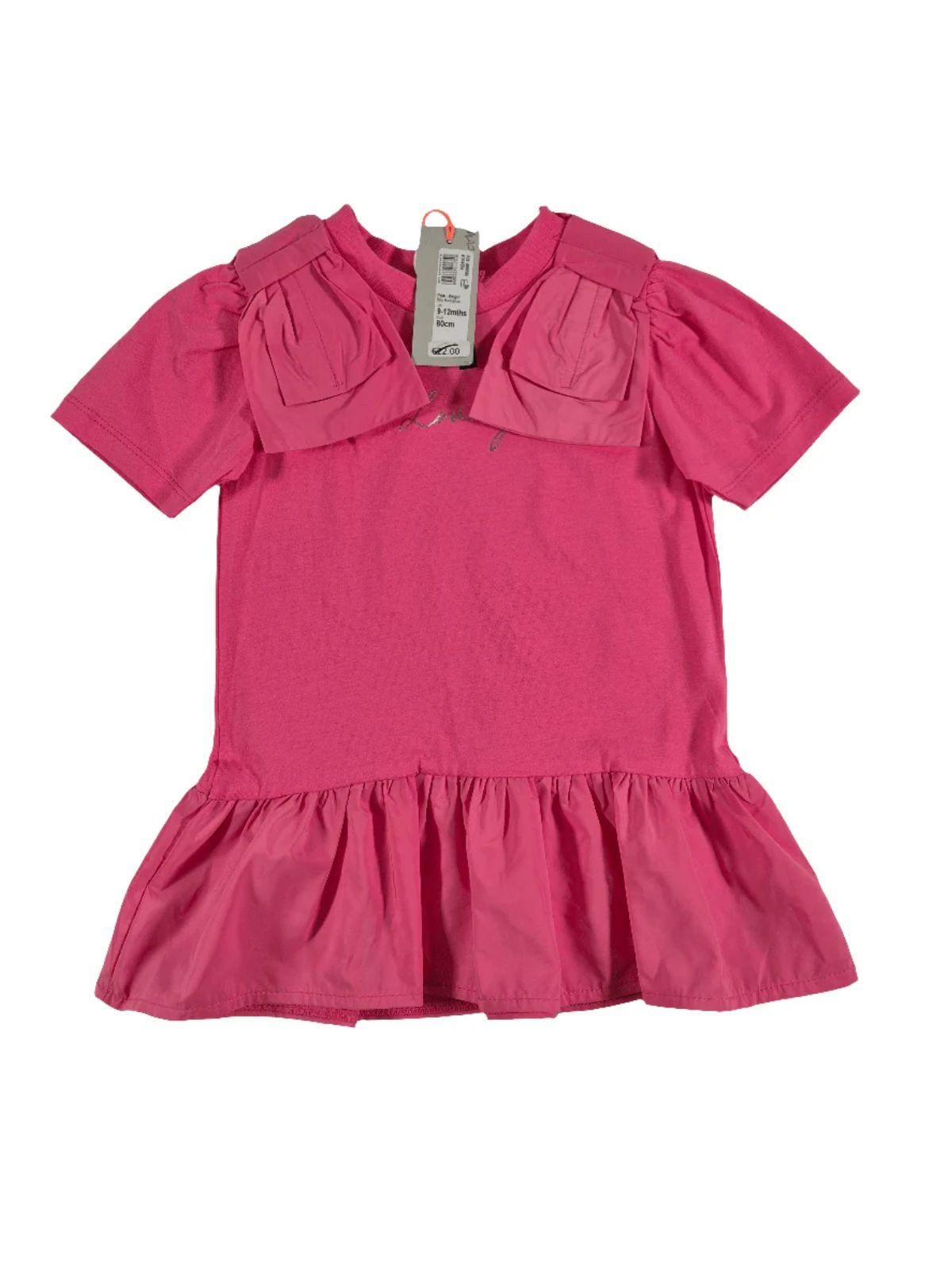 RIVER ISLAND Tüdrukute roosa lipsudega kleit