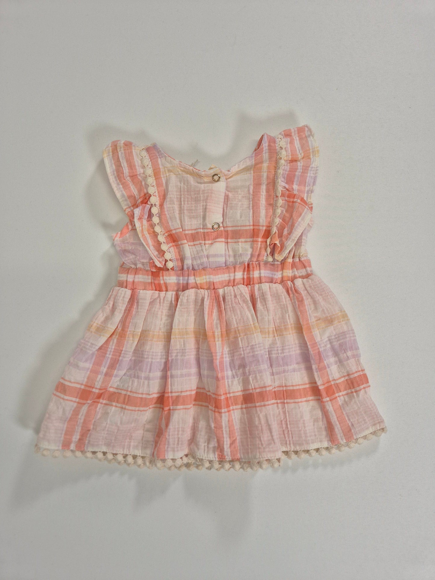 RIVER ISLAND Tüdrukute roosa ruuduline kleit + püksid