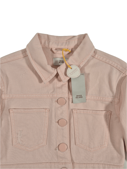 RIVER ISLAND Tüdrukute roosa teksatagi