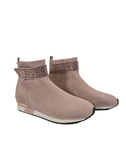 RIVER ISLAND Tüdrukute roosad sädelevad sokktossud