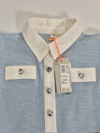 RIVER ISLAND Tüdrukute sinine kleit