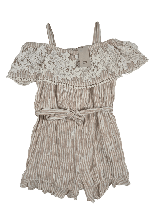 RIVER ISLAND Tüdrukute triibuline jumpsuit