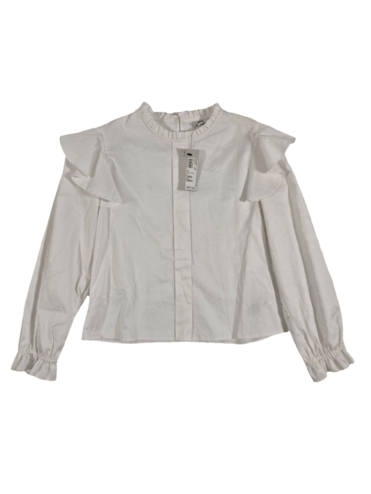RIVER ISLAND Tüdrukute valge satsidega pluus