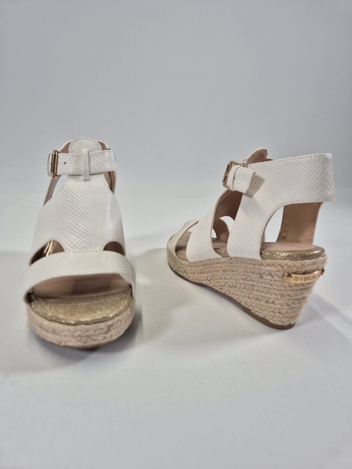 RIVER ISLAND Tüdrukute valged platvormkingad