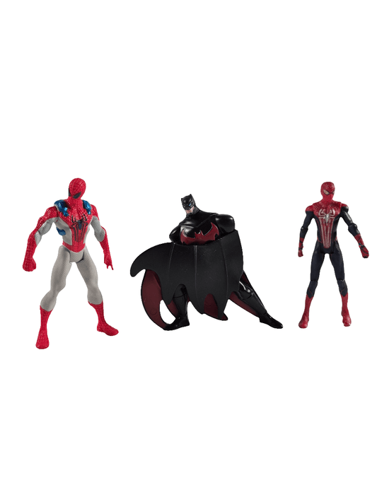 SECOND BEST TAASKASUTUS Batman ja Ämblikmees 3tk