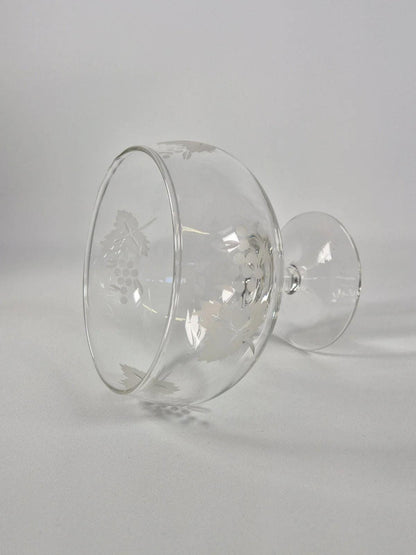 SECOND BEST TAASKASUTUS Crystal Etched Grapes