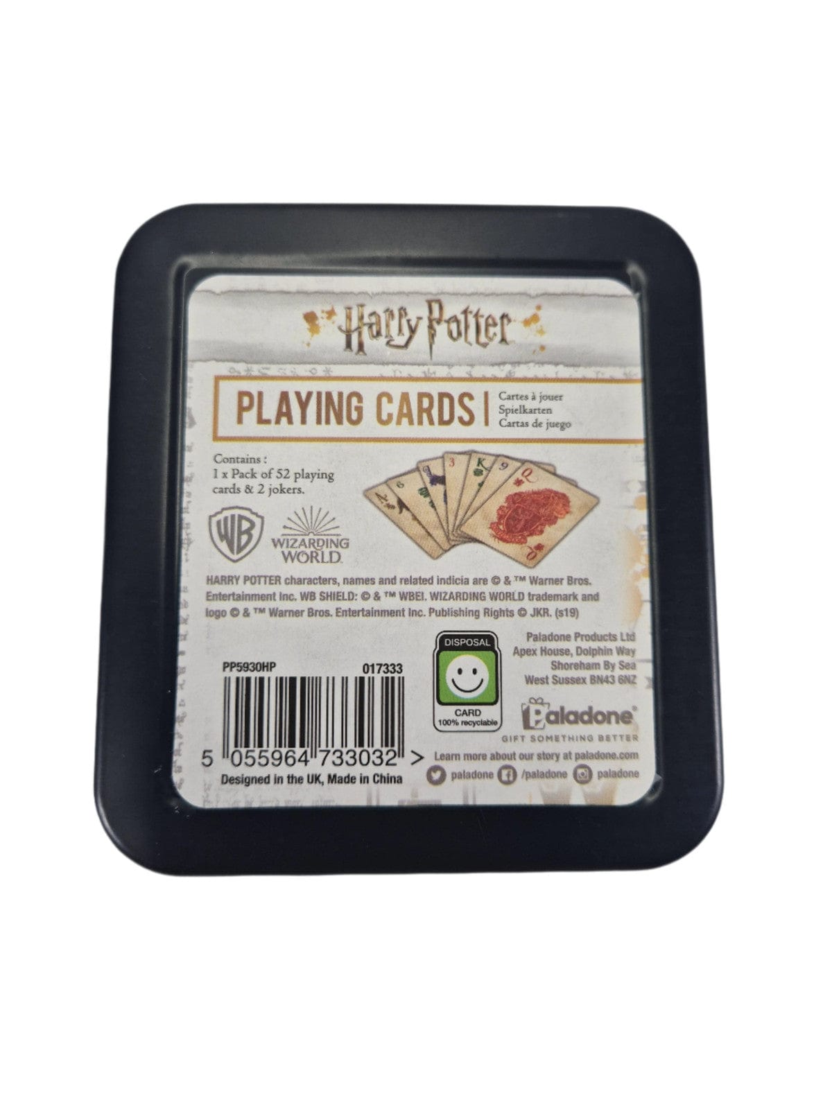 SECOND BEST TAASKASUTUS Harry Potteri mängukaardid