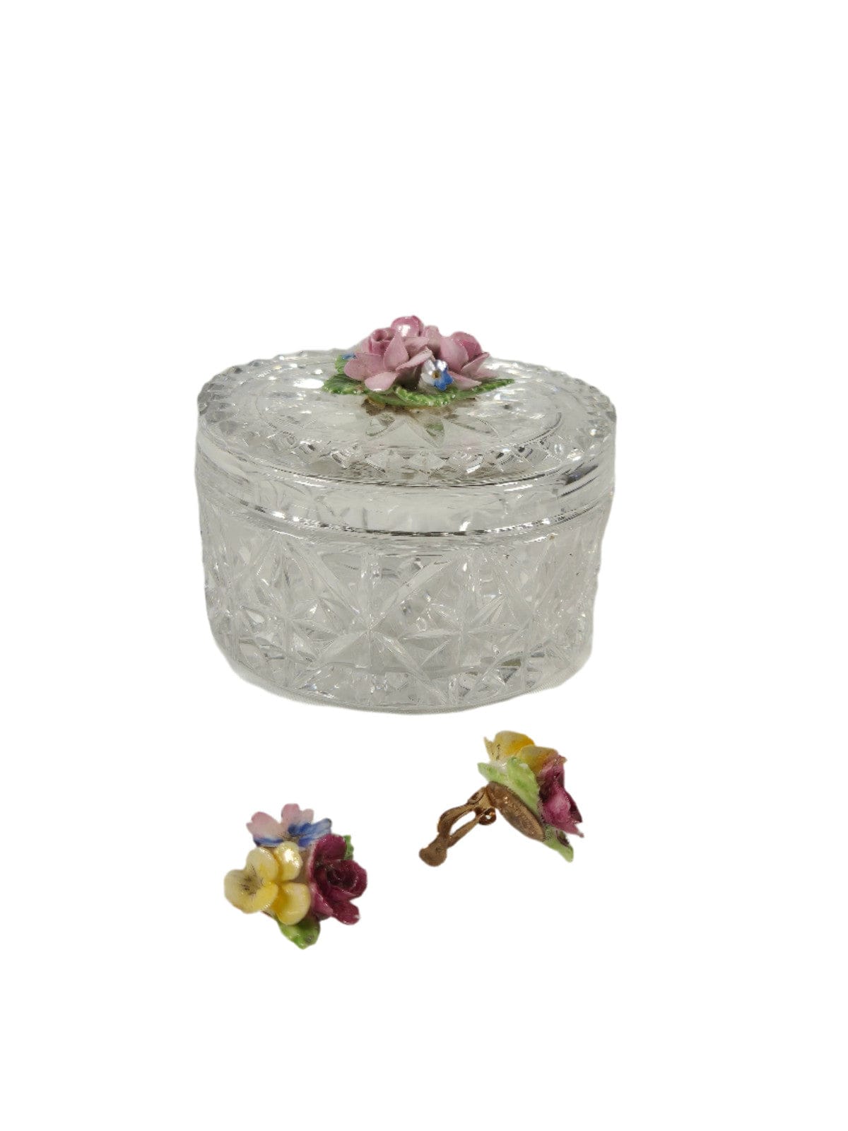 SECOND BEST TAASKASUTUS Kristallist ehtekarp koos kõrvarõngastega