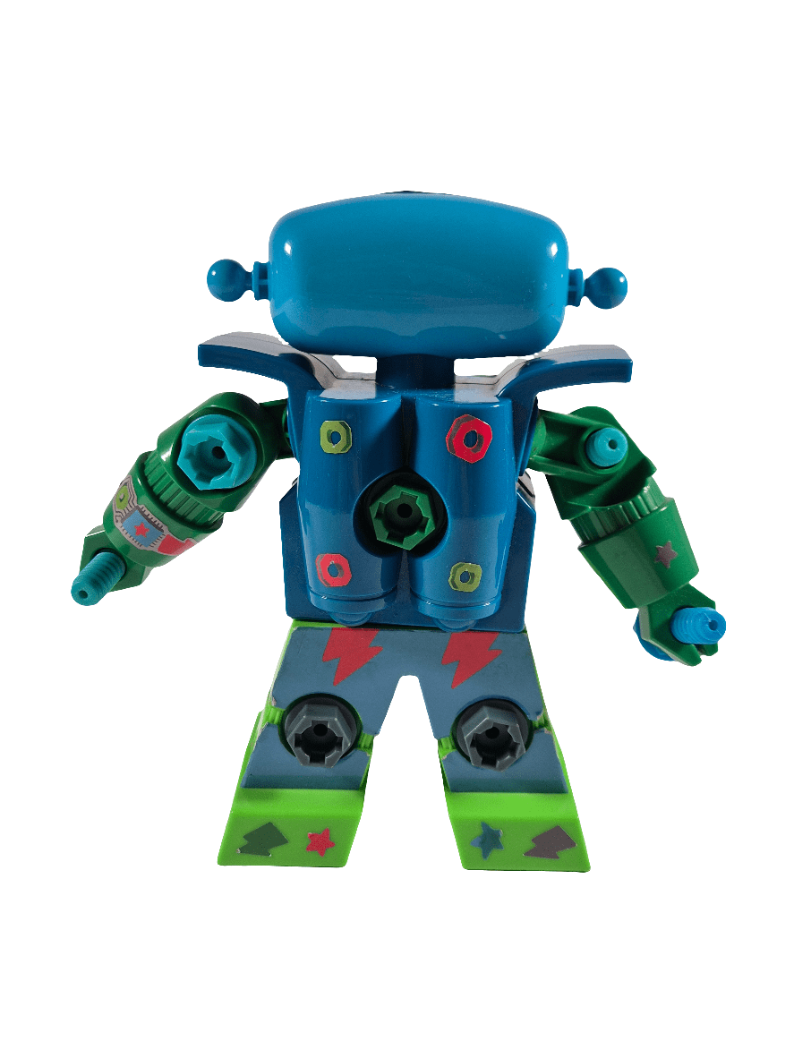 SECOND BEST TAASKASUTUS Mänguasi sinine robot