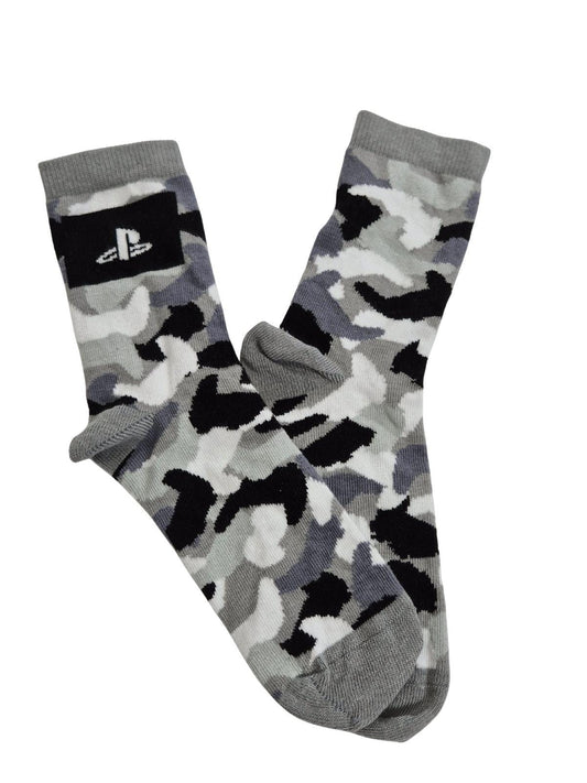 SECOND BEST TAASKASUTUS Poiste hallid laigulised sokid PlayStation
