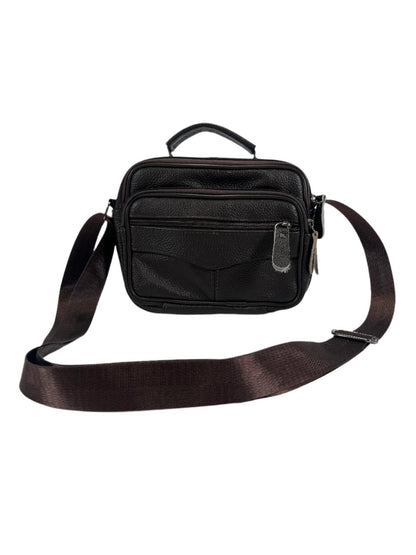 SECOND BEST TAASKASUTUS Pruun nahast õlakott