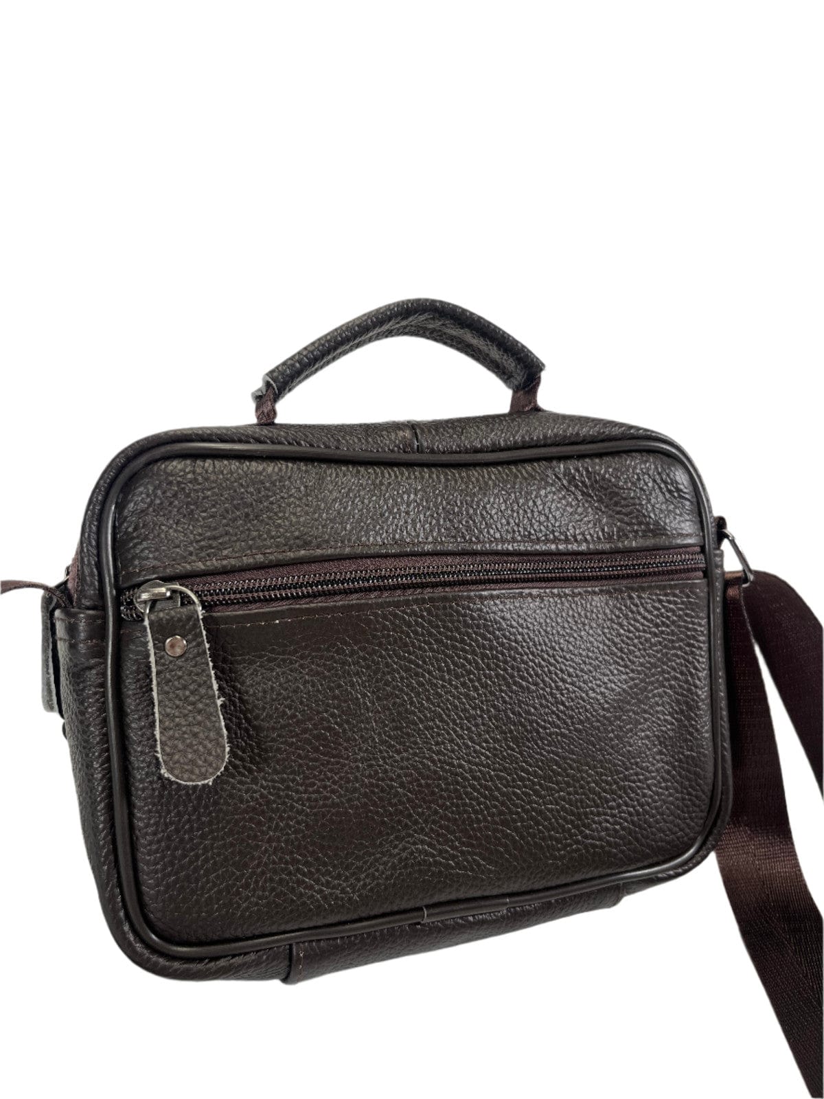 SECOND BEST TAASKASUTUS Pruun nahast õlakott