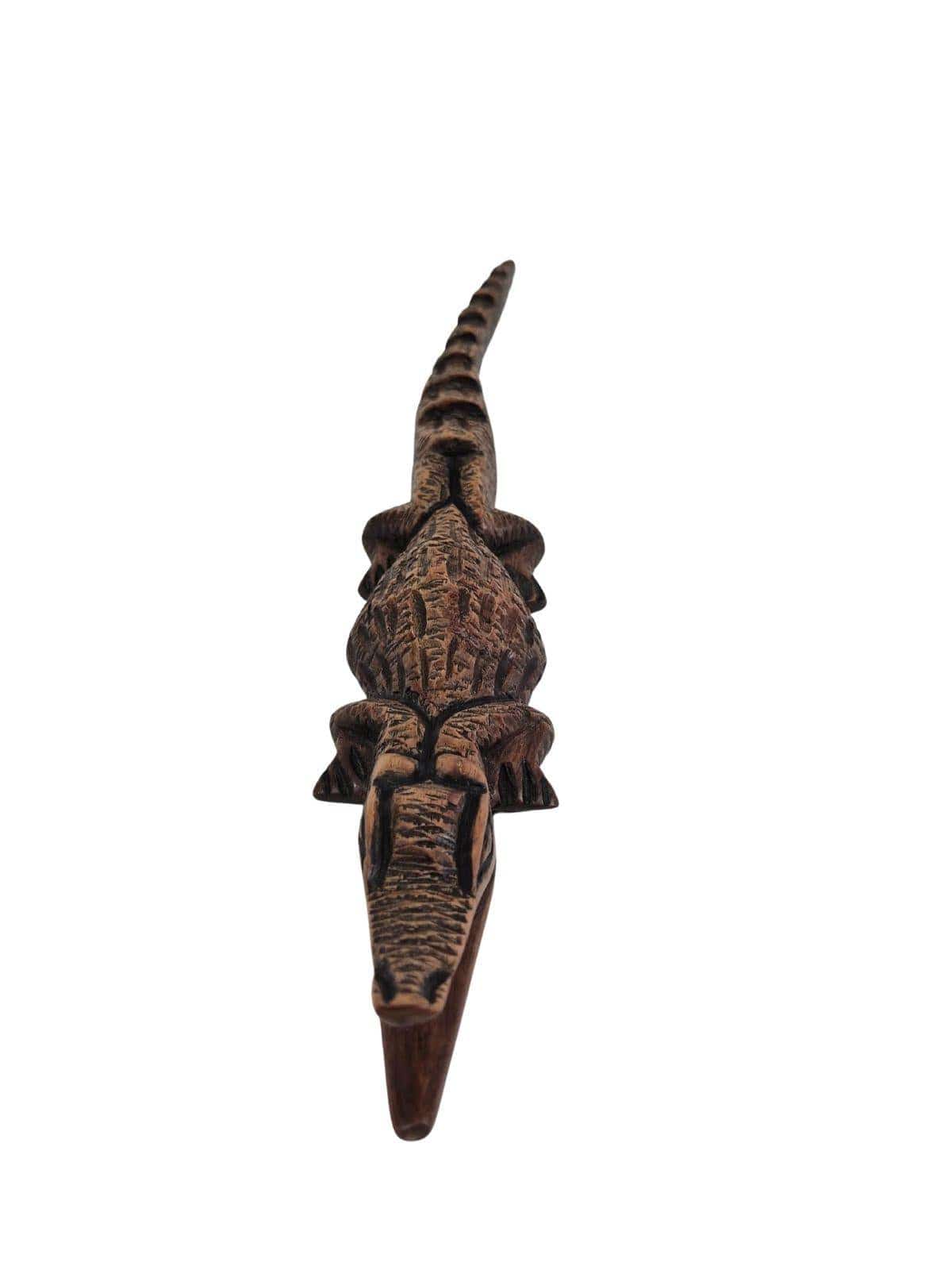 SECOND BEST TAASKASUTUS Puidust krokodilli kuju