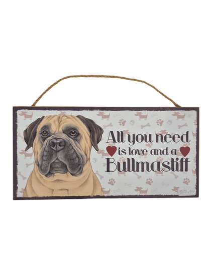 SECOND BEST TAASKASUTUS Puidust silt Bullmastiff
