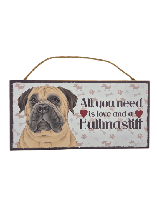 SECOND BEST TAASKASUTUS Puidust silt Bullmastiff