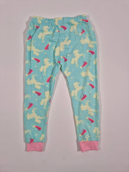 SECOND BEST TAASKASUTUS Tüdrukute helendav pidžaama ükssarvikud