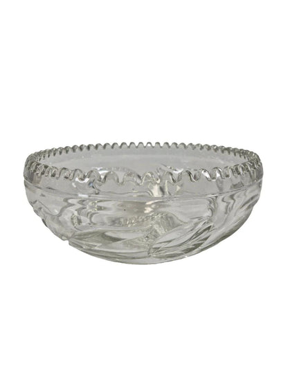 SECOND BEST TAASKASUTUS Vintage Glass Serving Bowl, Large Glass Bowl, Punch