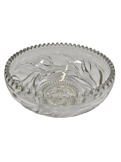 SECOND BEST TAASKASUTUS Vintage Glass Serving Bowl, Large Glass Bowl, Punch