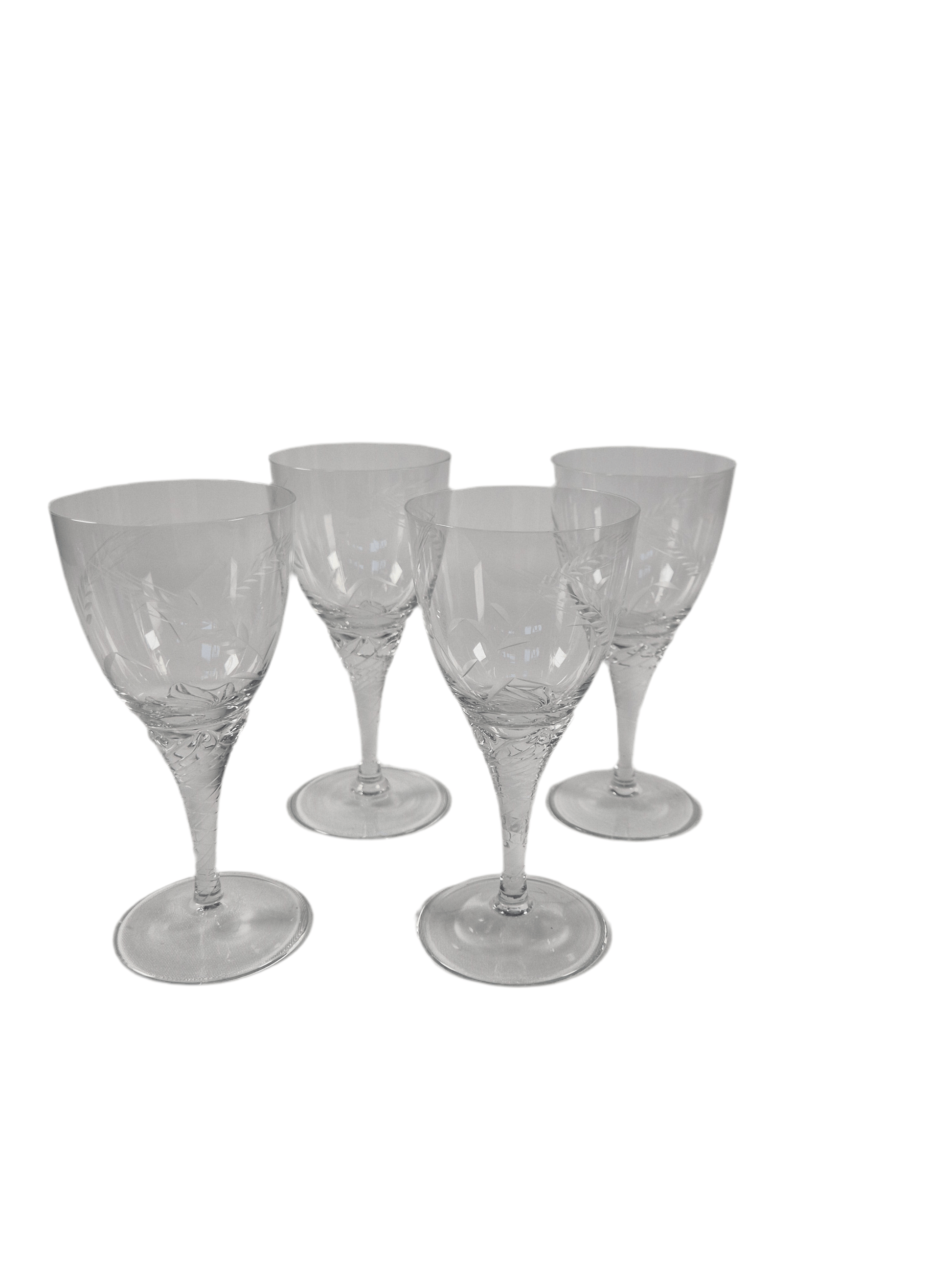 SECOND BEST TAASKASUTUS Vintage Inglise kristallklaasid 4tk