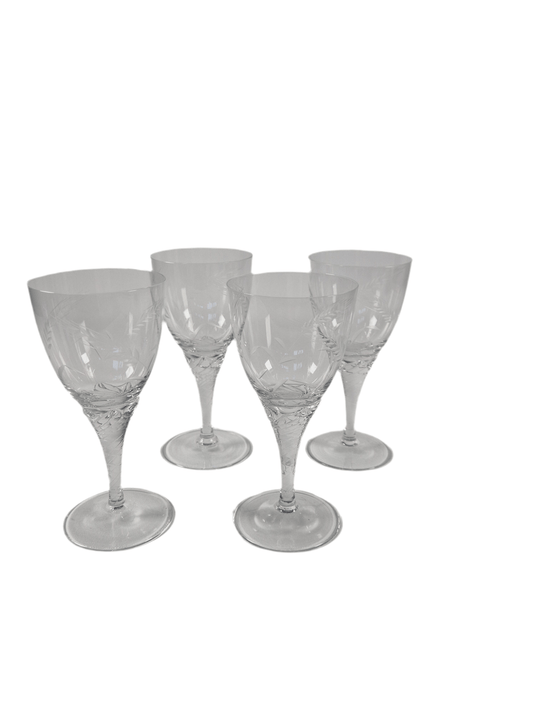 SECOND BEST TAASKASUTUS Vintage Inglise kristallklaasid 4tk