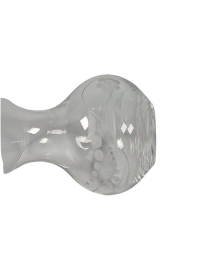 SECOND BEST TAASKASUTUS Vintage Stuart Crystal lille- ja lehemustriga vaas