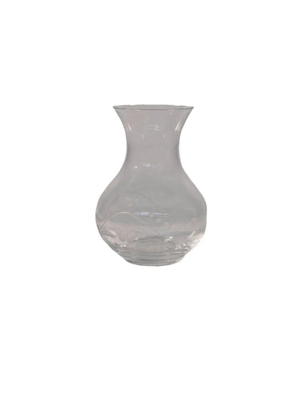 SECOND BEST TAASKASUTUS Vintage Stuart Crystal lille- ja lehemustriga vaas