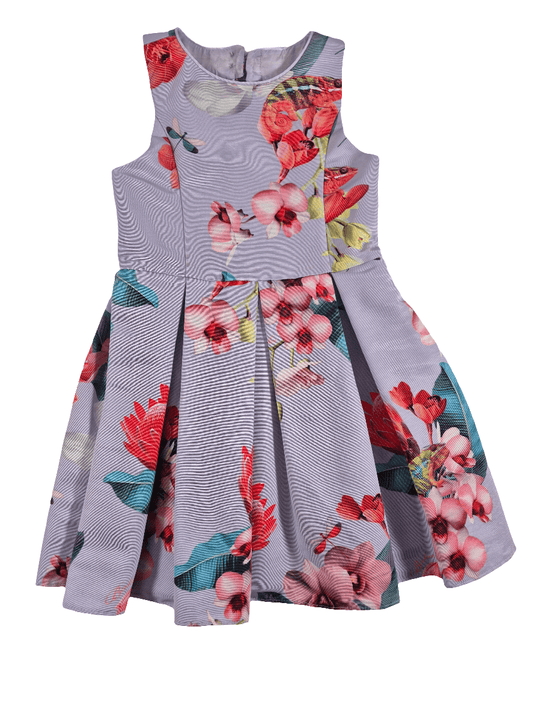 TED BAKER Tüdrukute lilla lilledega kleit