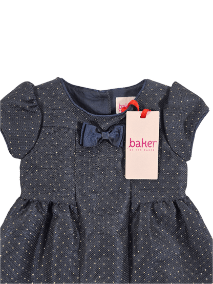 TED BAKER Tüdrukute tumesinine täpiline kleit