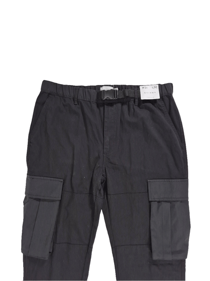 TOPMAN Meeste mustad taskutega püksid