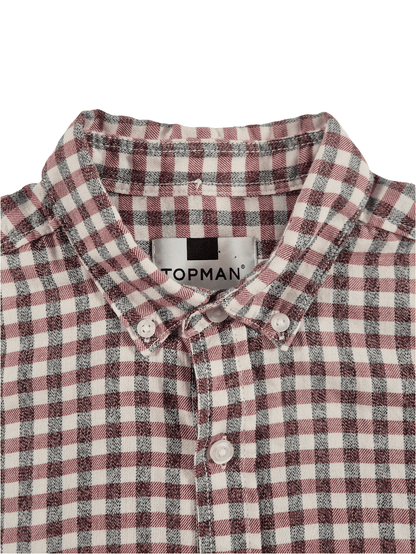 TOPMAN Meeste ruuduline lühikeste käistega pluus
