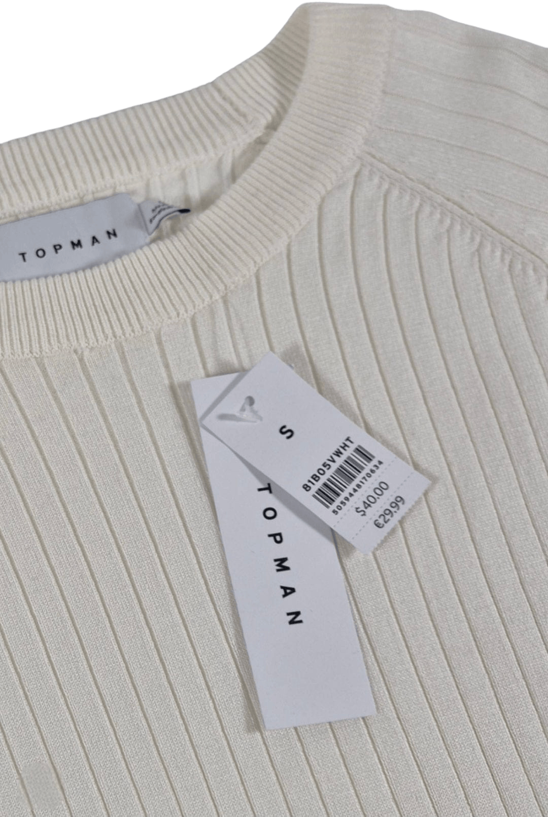 TOPMAN Meeste valge kampsun