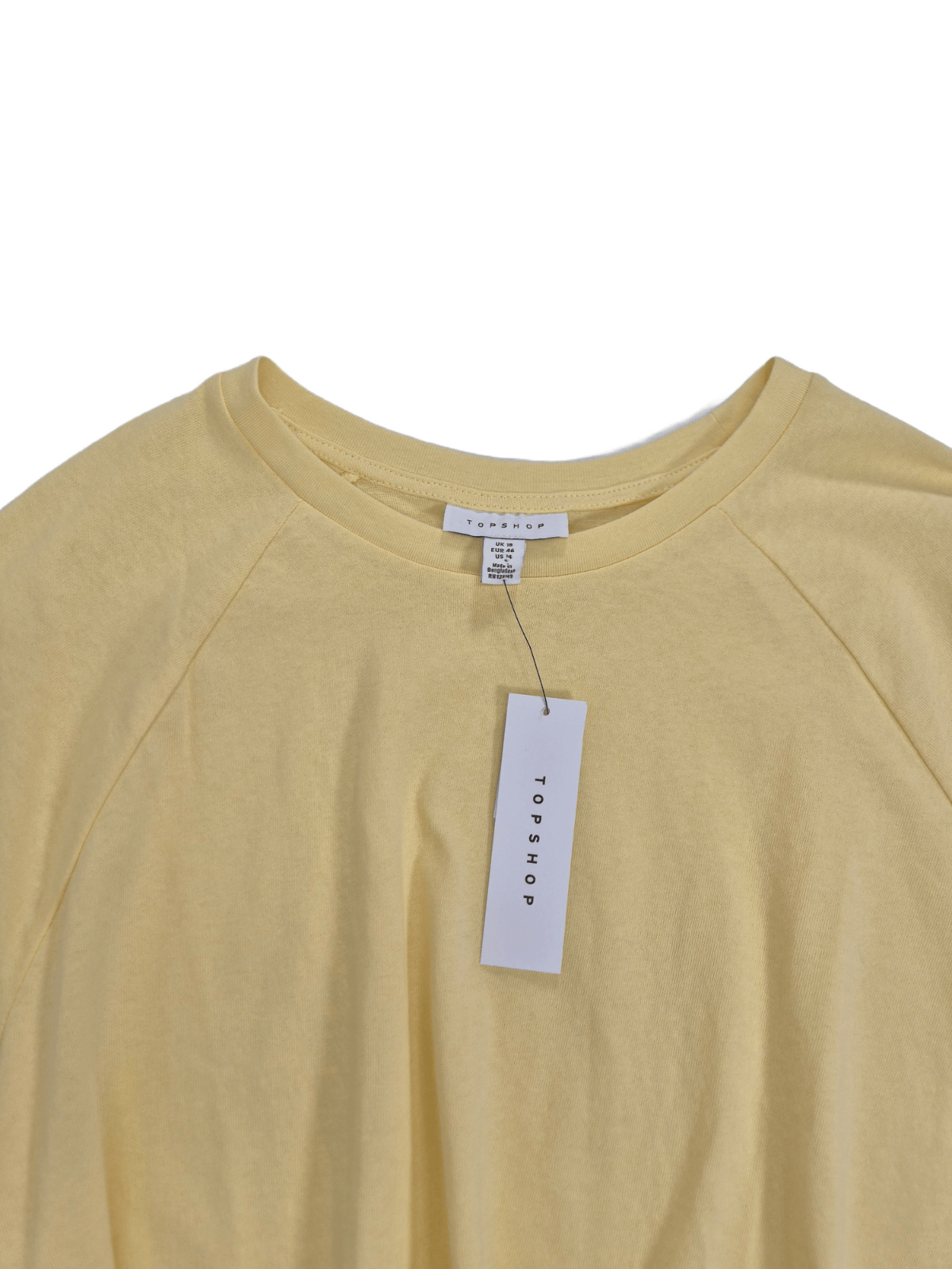 TOPSHOP Naiste kollane lühike pluus
