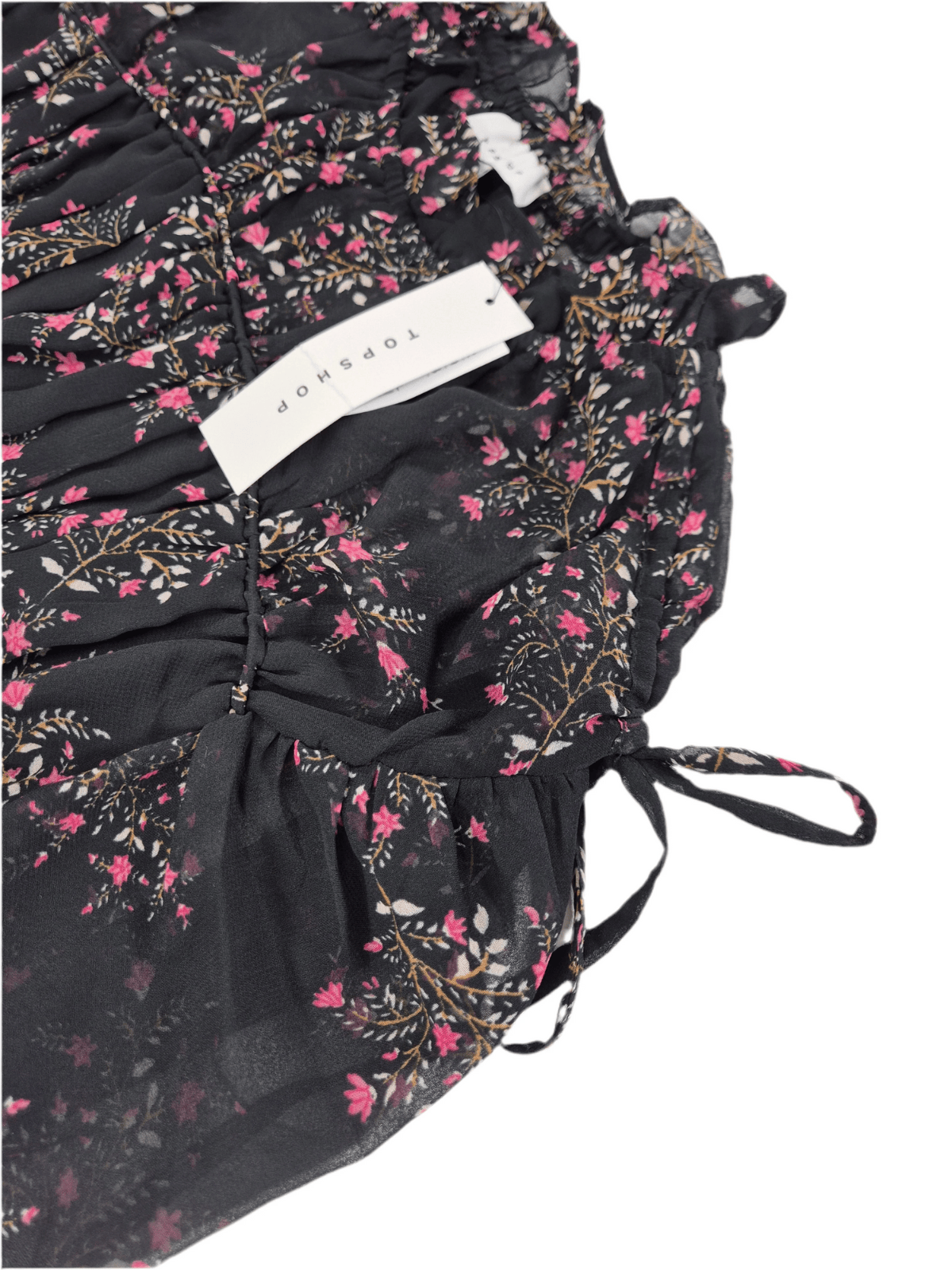 TOPSHOP Naiste must lilledega kroogitud pluus