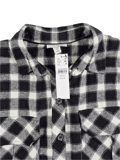 TOPSHOP Naiste pikk ruuduline pluus
